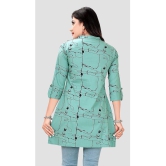 Meher Impex - Green Rayon Women''s Straight Kurti ( Pack of 1 ) - None