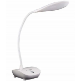 Rock Light - White Study Table Lamp ( Pack of 1 ) - White