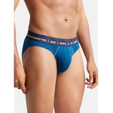 Jockey US17 Men Super Combed Cotton Rib Solid Brief - Poseidon - None