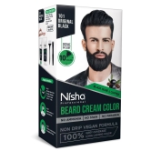 Nisha Beard Colour for Men Black Brown 120g, Professional Beard Hair Colour, Ammonia Free Beard Cream Hair Color