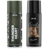 Riya Thunder Heart & Bindas Deodorant Spray & Perfume For Men 300 ( Pack of 2 )