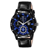 Swisstyle -  Black Leather Analog Men's Watch