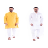 DESHBANDHU DBK Multi Cotton Kurta Pack of 2 - None