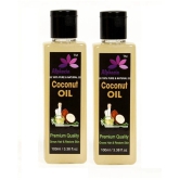 Alphacia 100% Pure & Natural Virgin Coconut Oil Hair Oil & Skin 200 ml Pack of 2