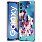 NBOX - Multicolor Printed Back Cover Silicon Compatible For Samsung Galaxy A34 5G ( Pack of 1 )