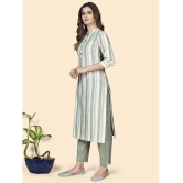 Vbuyz - Green Cotton Blend Womens Straight Kurti ( Pack of 1 ) - None