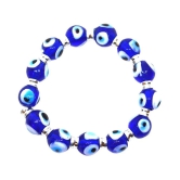 DEV RATNA KENDRA  Turkish Blue Evil Eye Hand Charm Bracelet for Men and Women(FREE NAZAR BATTU)