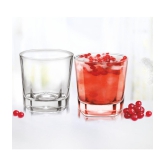 Treo By Milton Crescent Cool Glass, Set of 6, 205 ml Each. Transparent | Party Glass | Juice Glass | Dishwasher Safe | Water Glass