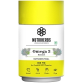 Nutriherbs Omega 3 with DHA Rich Algae Extract & EPA 800mg - 60 Capsules |Helps Maintains HDL Levels, Strong Hair & Nails