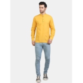 Life Roads - Yellow Cotton Mens Shirt Style Kurta ( Pack of 1 ) - None