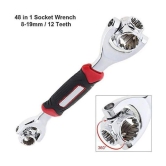 Universal 8 in 1 Multi-functional Socket Tool KIt, Dog Bone Wrench Works with Spline Bolts, Torx, Square Damaged Bolts