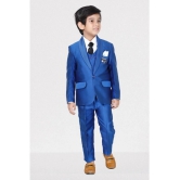 DKGF Fashion - Royal Blue Polyester Boys Suit ( Pack of 1 ) - None