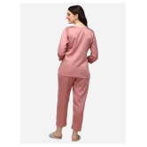 Smarty Pants Satin Nightsuit Sets - Pink Single - XL