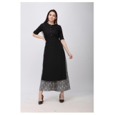 Berrylicious - Black Rayon Women's Straight Kurti ( Pack of 1 ) - S