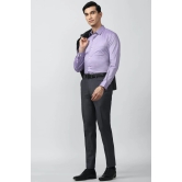 Men Purple Regular Fit Formal Full Sleeves Formal Shirt