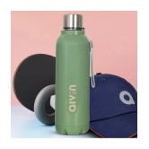 Aivin Crystal Green Steel Water Bottle 750 mL ( Set of 1 ) - Green