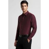 Men Purple Slim Fit Formal Full Sleeves Formal Shirt