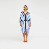 Wilderness Silk Crepe Kaftan Dress