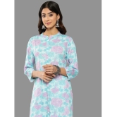 Janasya Womens Sky Blue Crepe Digital Printed Co-ords Set - None