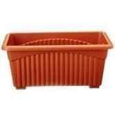 24 Inch Brown Rectangular Plastic Window Planter