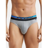 Jockey FP02 Men Super Combed Cotton Rib Solid Brief with Ultrasoft Waistband - Monument - None