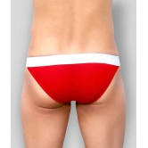 La Intimo - Red Cotton Blend Mens Thongs ( Pack of 1 ) - 70 - 75 Cms