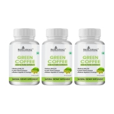 Herbs Library Green Coffee Beans Capsules Weight Loss for Men & Women 60 Capsules Each (Pack of 3)