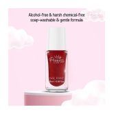 Princess By RENEE Bubbles Nail Paint Red Riddle, Nail Paint for Pre-teens Girls, 5ml