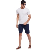 Rodamo  Men Blue Slim Fit Shorts