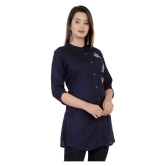 HIGHLIGHT FASHION EXPORT Blue Rayon Straight Kurti - Single - S