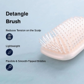 Kuber Industries Hair Brush, Paddle, Detangles, All Hair Types, Styling, 6 Piece, Pack of 3, Beige-Kuber Industries Hair Brush, Bristles, Paddle, Detangles, All Hair Types, Styling, 6 Piece, XH45