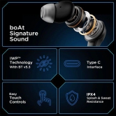 boAt Immortal 131 | Wireless Gaming Earbuds with 40 Hours Playtime, Clear Calling with ENx™, Low Latency, RGB lights Black Sabre