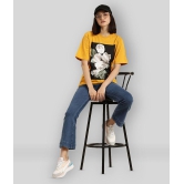 Dillinger - Yellow Cotton Loose Fit Women''s T-Shirt ( Pack of 1 ) - M