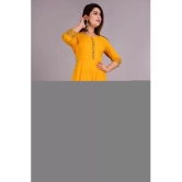 SIPET - Yellow Rayon Womens Flared Kurti ( Pack of 1 ) - None