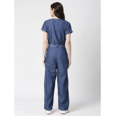 CEFALU - Blue Denim Regular Fit Women''s Jumpsuit ( Pack of 1 ) - None