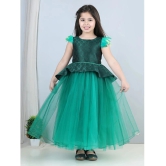 Toy Balloon Kids Green Net Girls Fit And Flare Dress ( Pack of 1 ) - None