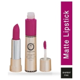 Colors Queen Lip Matte 2 in 1 Lipstick With Queen Lips Lip Balm (Pack of 2) Sharbati Pink