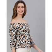 Oxolloxo Multicoloured Animal Print Off-Shoulder Bardot Top