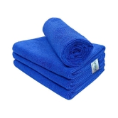 SOFTSPUN Microfiber Cloth 40x60 Cms, 4 Piece Towel Set, 340 GSM (Blue) Multi-Purpose Super Soft Absorbent Cleaning Towels for Home, Kitchen, Car, Cleans & Polishes Everything in Your Home.