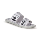 Aadi White Mens Slide Flip Flop - None