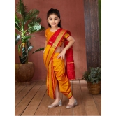 Aarika - Yellow Silk Girls Saree ( Pack of 1 ) - None