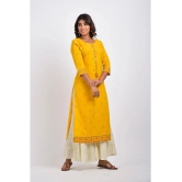 Swasti - Yellow Cotton Womens Straight Kurti ( Pack of 1 ) - None