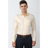 Men Beige Slim Fit Formal Full Sleeves Formal Shirt