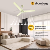 Atomberg Renesa 1200 mm BLDC Motor with Remote 3 Blade Ceiling Fan (Ivory, Pack of 1)