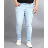 Urbano Plus Regular Fit Washed Mens Jeans - Light Blue ( Pack of 1 ) - None