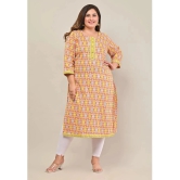 Swasti - Coral 100% Cotton Womens Straight Kurti ( Pack of 1 ) - None