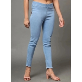 AngelFab - Denim Regular Fit Blue Womens Jeggings ( Pack of 1 ) - None