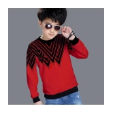 Supersquad - Red Cotton Boys Sweatshirt ( Pack of 1 ) - None