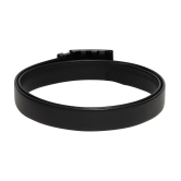 Zacharias - Black Leather Mens Casual Belt ( Pack of 1 ) - None