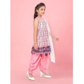 Aarika Pink Silk Girls Patiala Kurta Set ( Pack of 1 ) - None